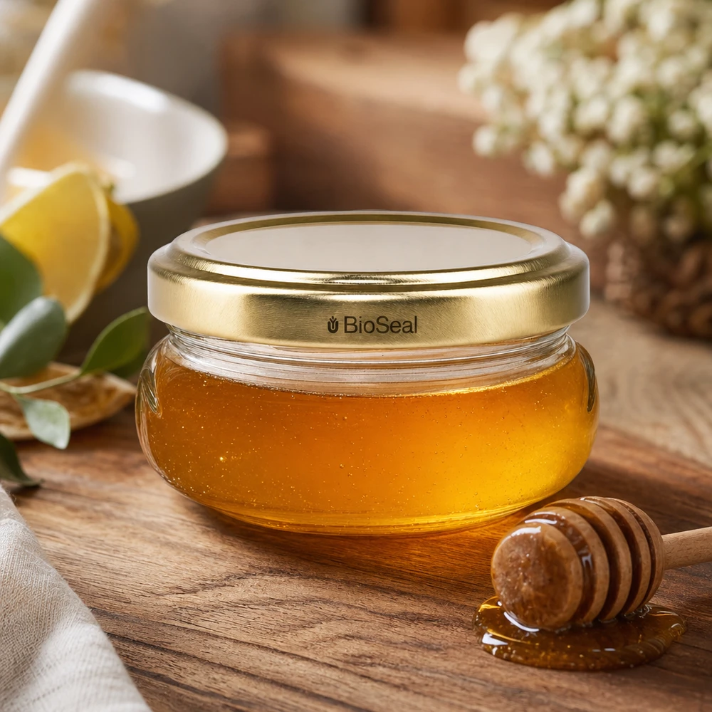 120ml Verre terrine avec couvercle BioSeal or UNiTWIST