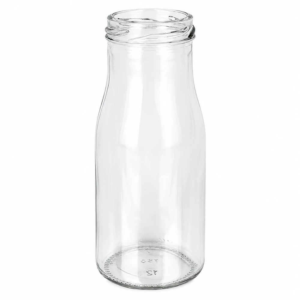 150ml Bouteille sans bouchon (TO43) UNiTWIST UNiTWIST Bottle150 Bouteille en verre 150ml TO43 pas de vis transparent vide pour aliments boissons jus smoothie