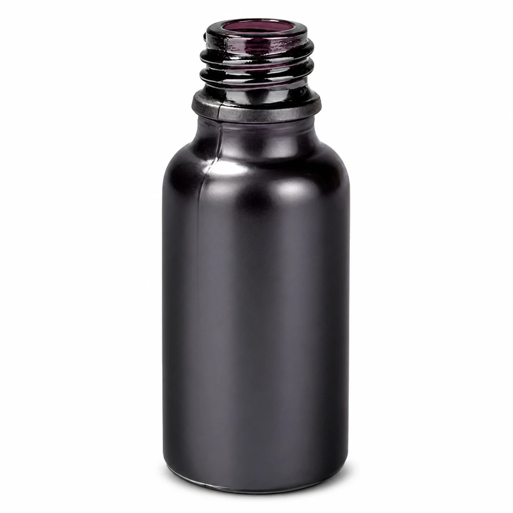 Flacon de pharmacie noir de haute qualité de 20 ml avec système de fermeture pratique UNiTWIST