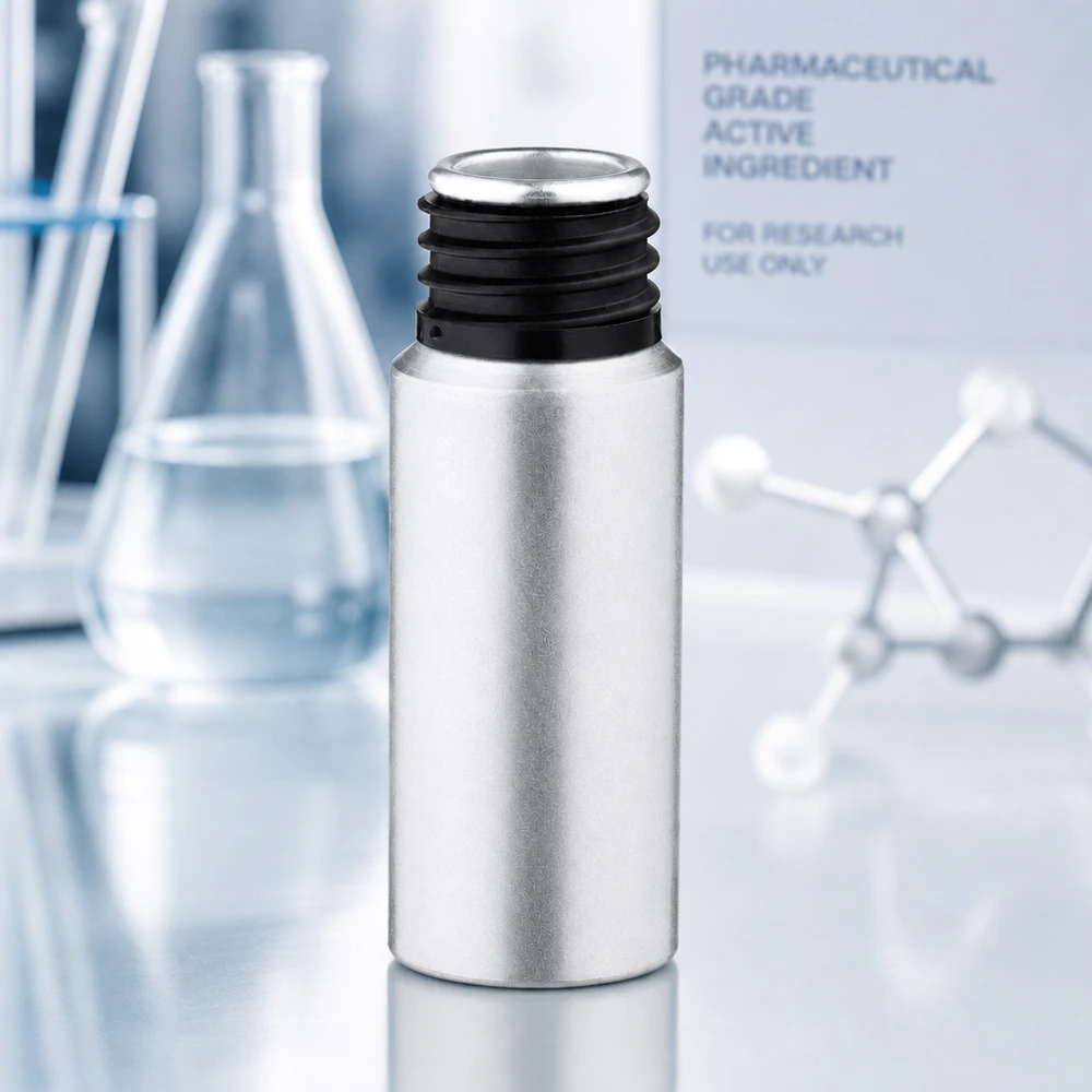 Flacon en aluminium décapé léger de 20 ml en aluminium anodisé pour un transport sûr des échantillons
