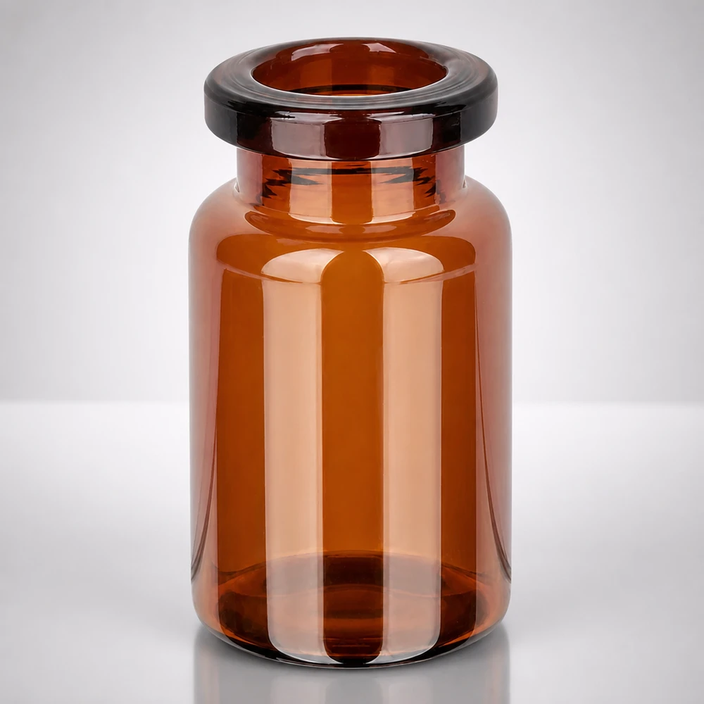 Flacon d'injection brun, 5 ml en verre étiré type I Durchsichtige Braunglas Vialflasche 5ml für pharmazeutische Abfüll und Lagerprozesse