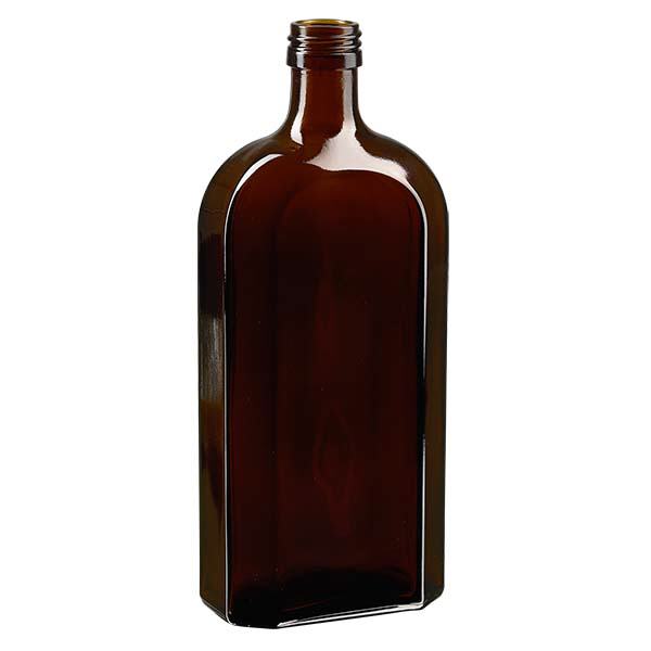 500 ml flacon meplat brun PP28 500 ml flacon meplat brun PP28