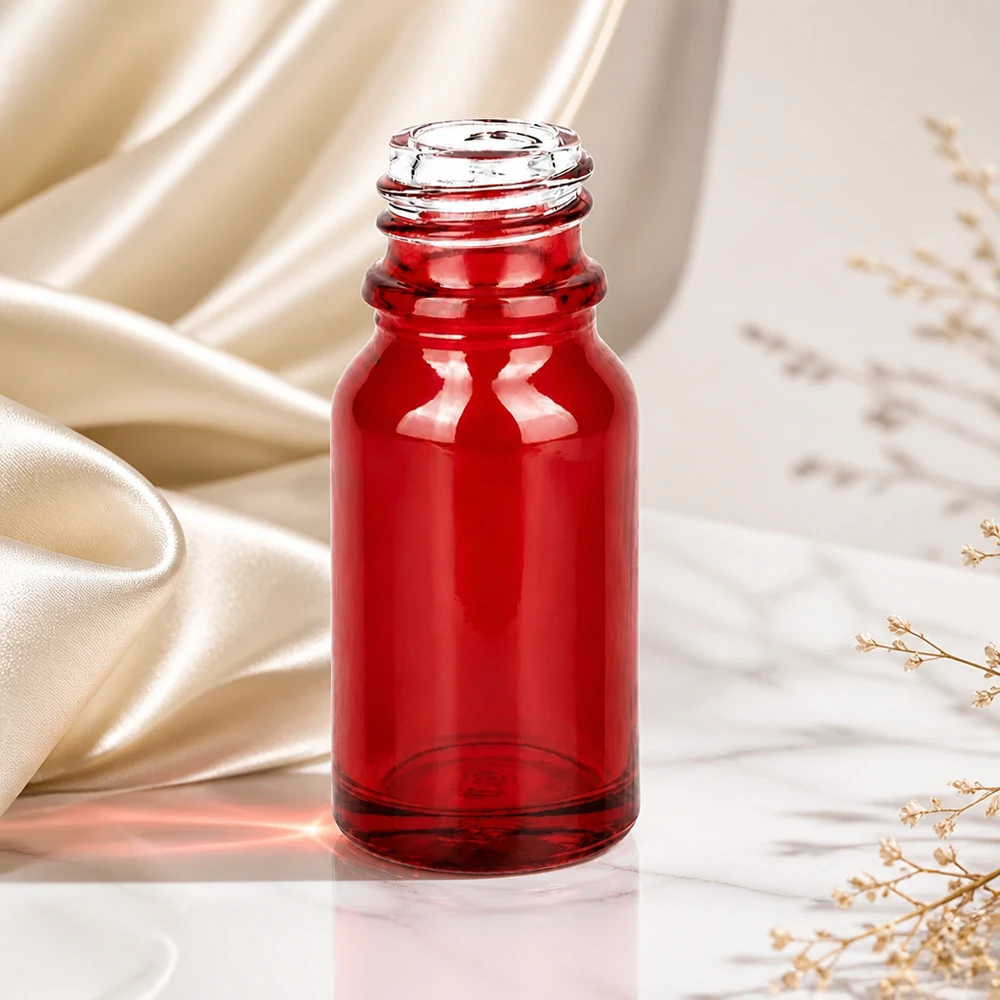 Flacon en verre professionnel RedLine 10ml UT18/10 avec protection optimale contre la lumière grâce à la coloration rouge