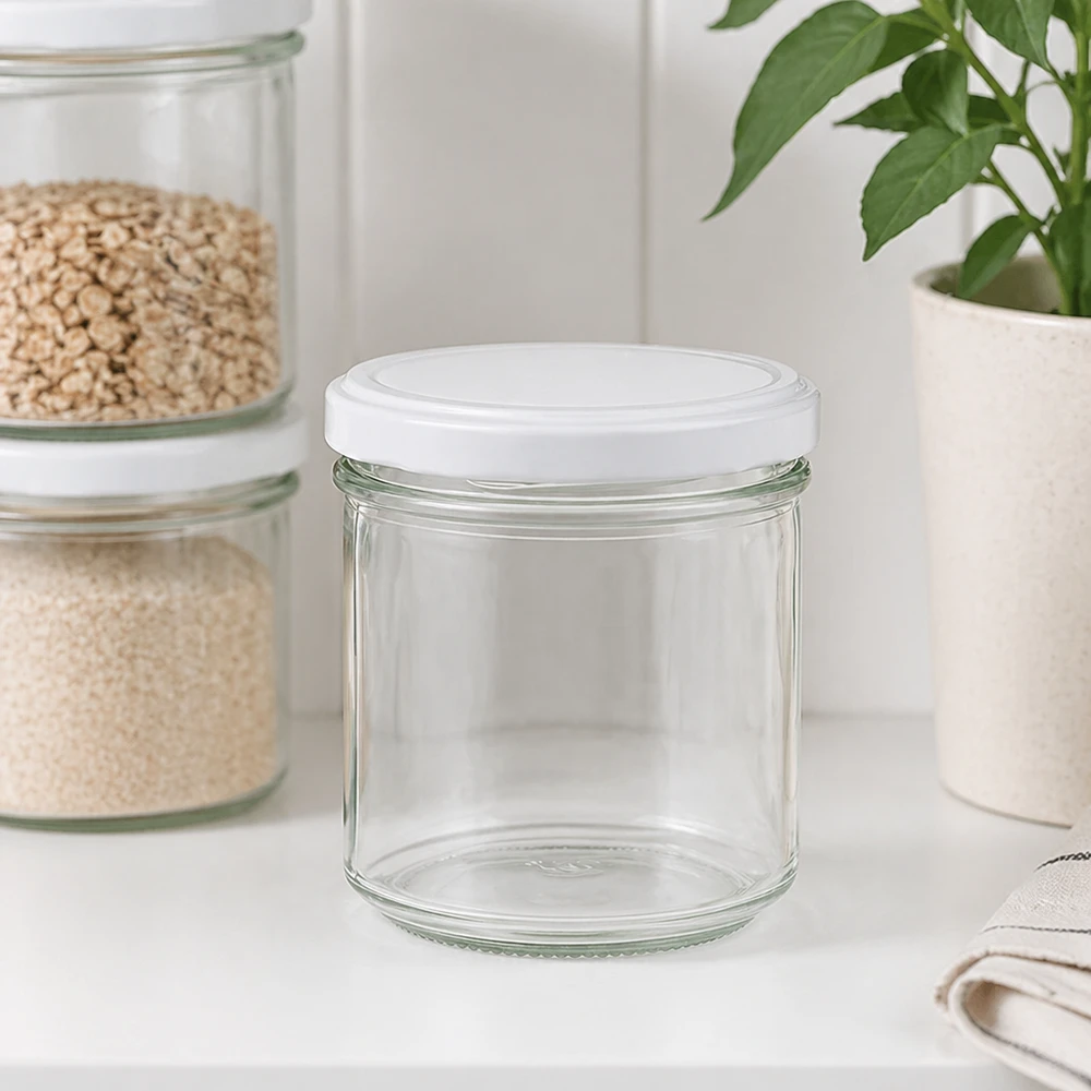 167ml Verre conique avec couvercle BasicSeal blanc UNiTWIST