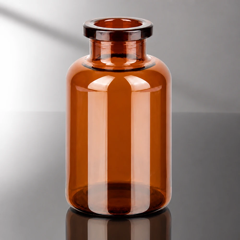 Flacon pour solution injectable, 20 ml en verre ambré Kompakte Braunglas Injektionsflasche 20ml für Abfüll- und Verpackungsprozesse