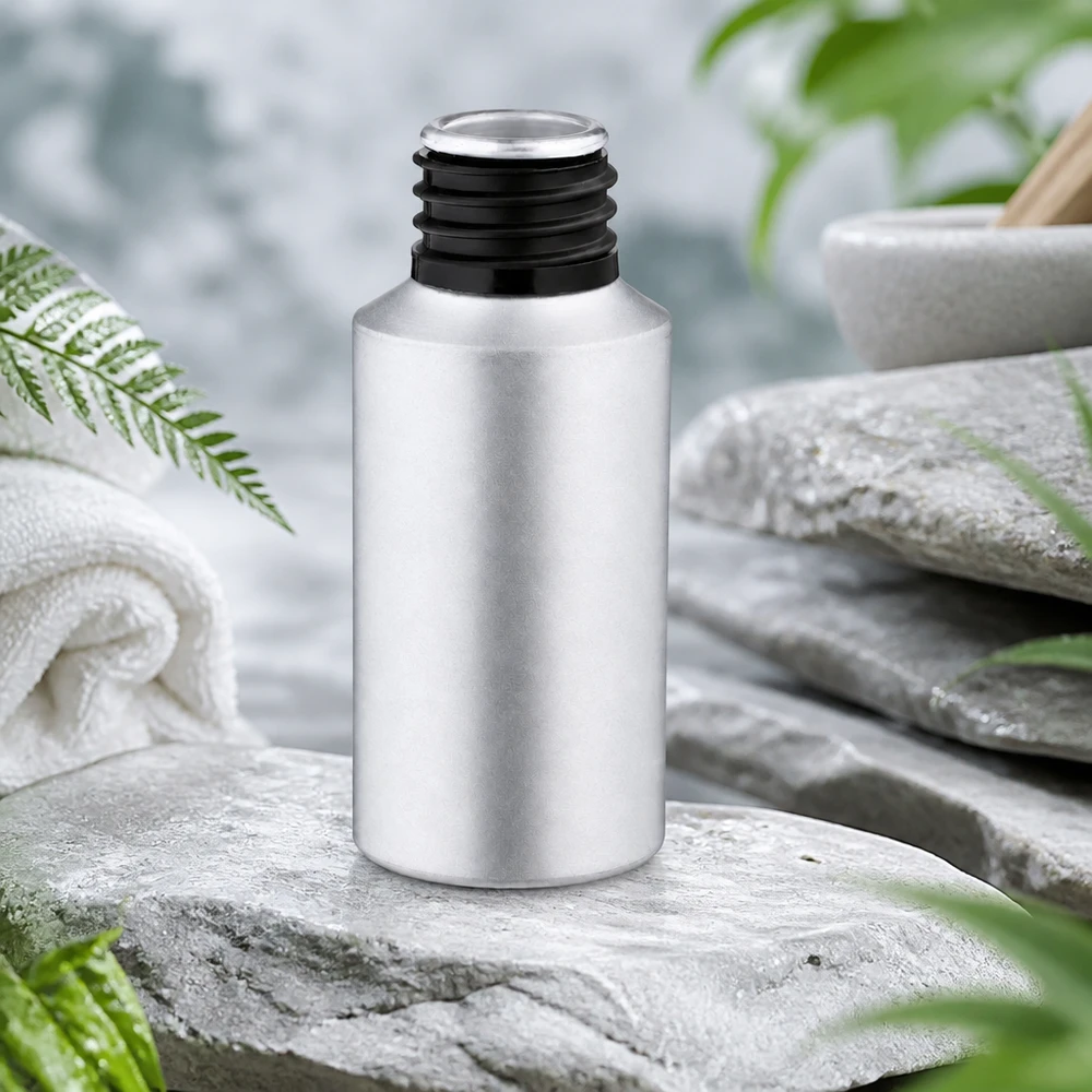Bouteille en aluminium teinté 30 ml, sans bouchon Bouteille en aluminium robuste de 30 ml avec surface décapée résistante à la corrosion pour un stockage à long terme