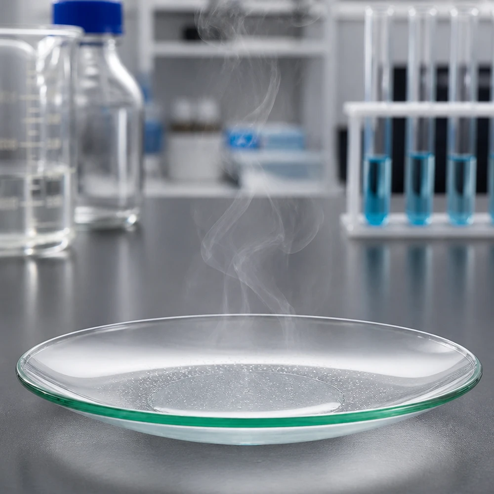 Verre de montre 90 mm - verre borosilicate 3.3 - bord fondu Plateau en verre de laboratoire transparent Ø 90mm avec répartition optimale de la chaleur pour les processus de séchage