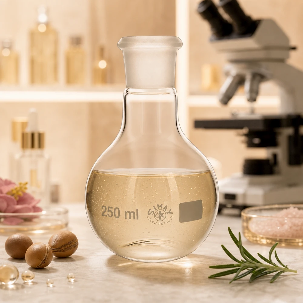 Ballon à fond plat 250 ml à col large, en verre borosilicate avec rodage normalisé 29/32 Ballon compact de 250 ml avec rodage standard 29/32, idéal pour les petits postes de travail en laboratoire