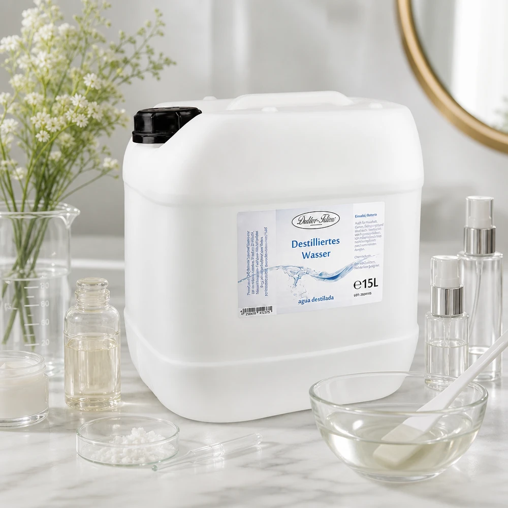 Eau distillée Doktor Klaus - Aqua dest 15 litres en jerrican premium teinte naturelle