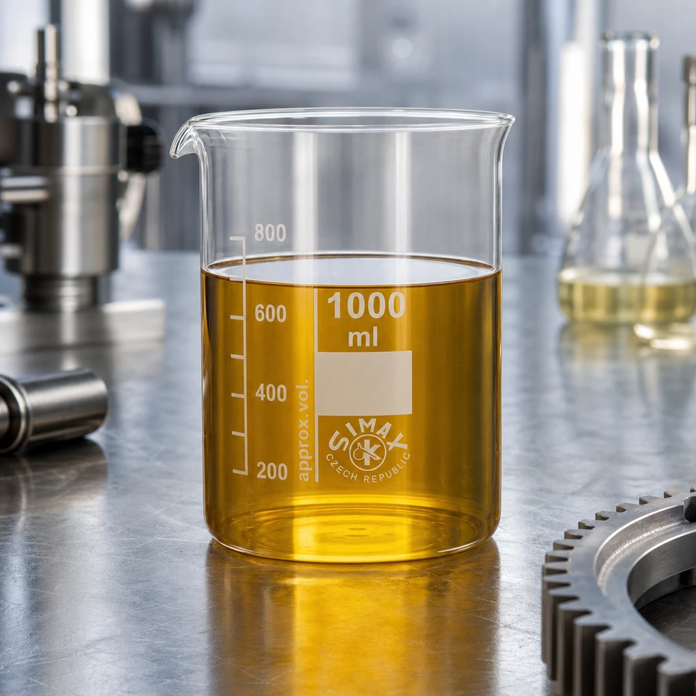 Gobelet de précision 1000ml en verre borosilicaté robuste avec une échelle en millilitres clairement lisible
