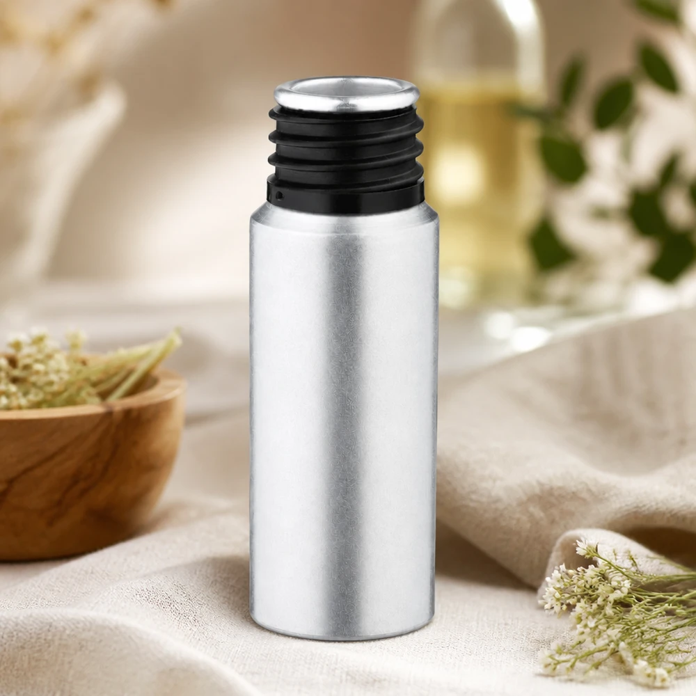 Bouteille en aluminium teinté 20 ml, sans bouchon Bouteille pratique de 20 ml en aluminium décapé, format de poche pour les déplacements