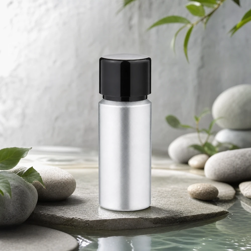 Bouteille pratique de 20 ml en aluminium avec finition mate - légère et résistante pour une utilisation quotidienne
