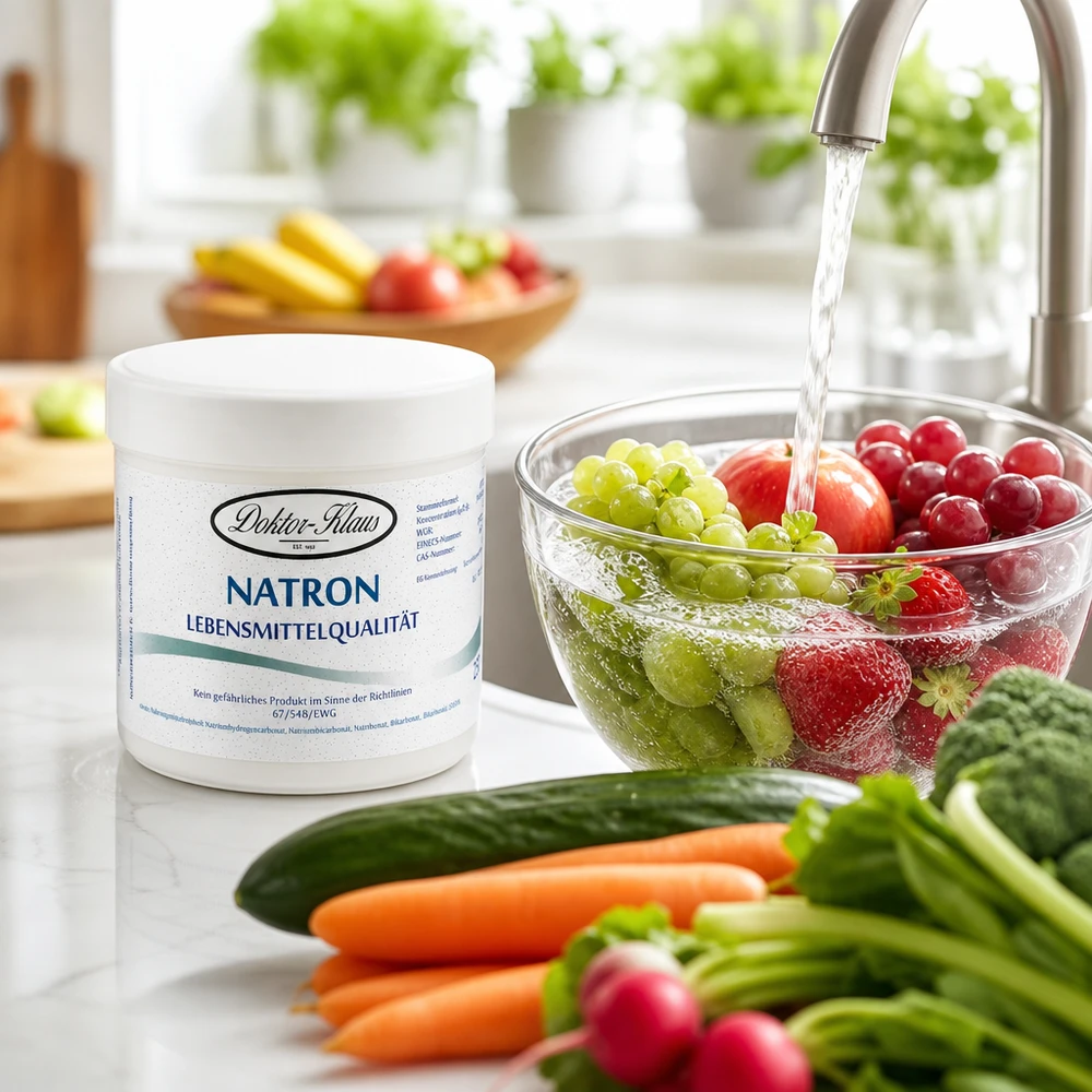 Bicarbonate de soude Docteur Klaus 250g pour le lavage des fruits et légumes dans la cuisine