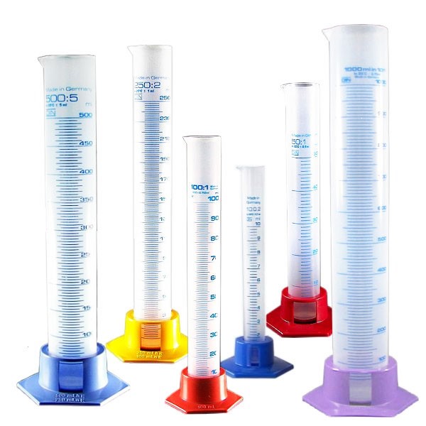 Set d'éprouvettes graduées (6 éprouvettes de 10 à 1000 ml) Set d'éprouvettes graduées (6 éprouvettes de 10 à 1000 ml)