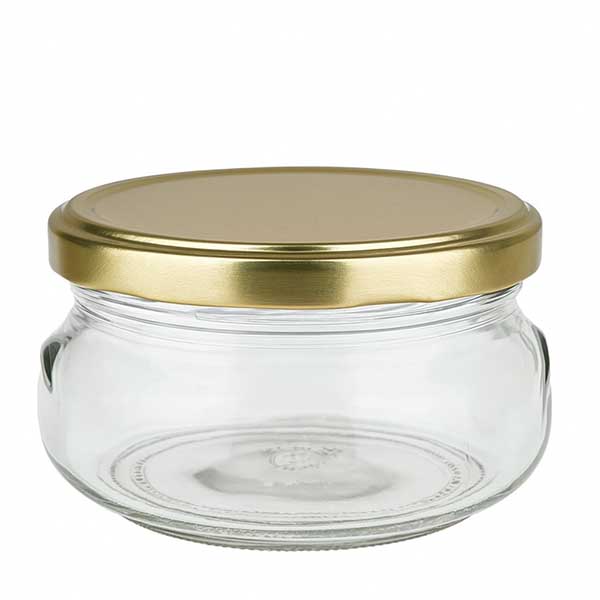 120ml Verre terrine avec couvercle BasicSeal or UNiTWIST 120ml Verre terrine avec couvercle BasicSeal or UNiTWIST