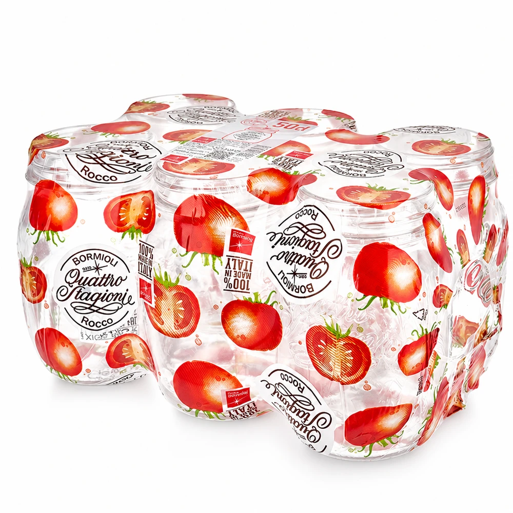 Quattro Stagioni Pot de conservation 500ml avec motif de fraises Bormioli Rocco Pot de conservation et de cuisine