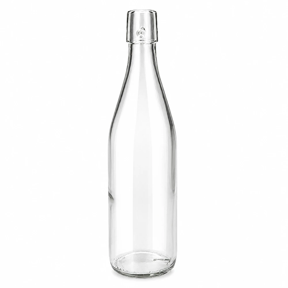 Bouteille en verre 500ml UNiTWIST transparente sans bouchon à visser pour boissons et conservation