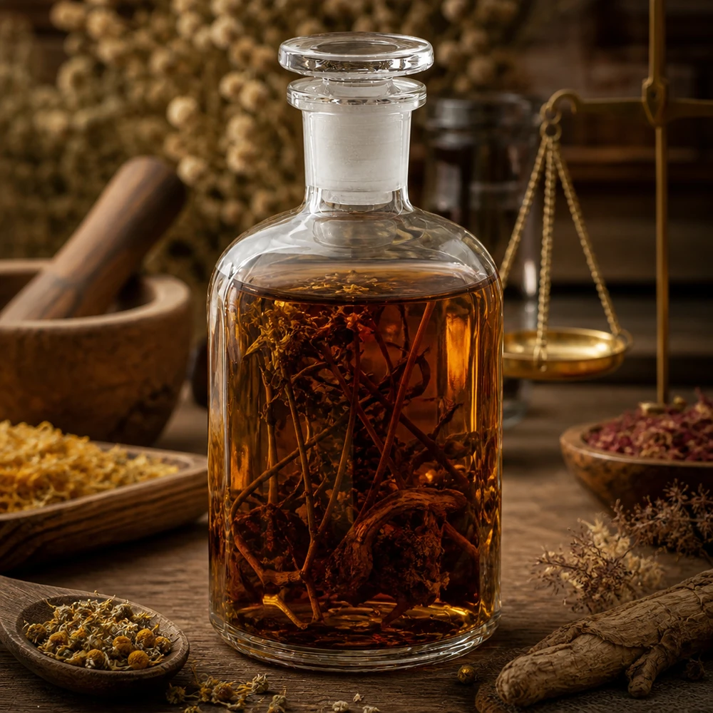 Bouteille transparente à épaulement arrondi, 250 ml, à col étroit, avec bouchon en verre, pour teintures et extraits à base de plantes