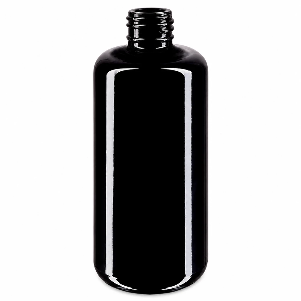 Bouteille en verre violet Draco de 200ml de haute qualité pour les sérums cosmétiques DIY et les produits de soins naturels