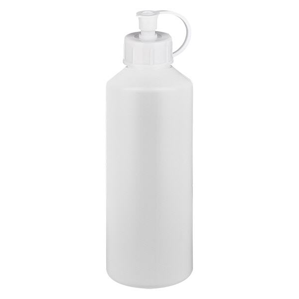 Flacon de pharmacie HDPE 100ml blanc avec bouchon pissette blanc Flacon de pharmacie HDPE 100ml blanc avec bouchon pissette blanc
