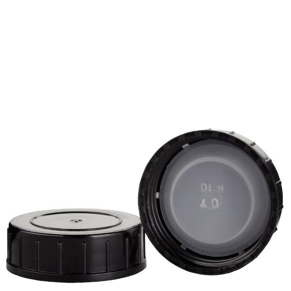 Capsule à vis en PP noir 40 mm (DIN 40) Capsule à vis en PP noir 40 mm (DIN 40)