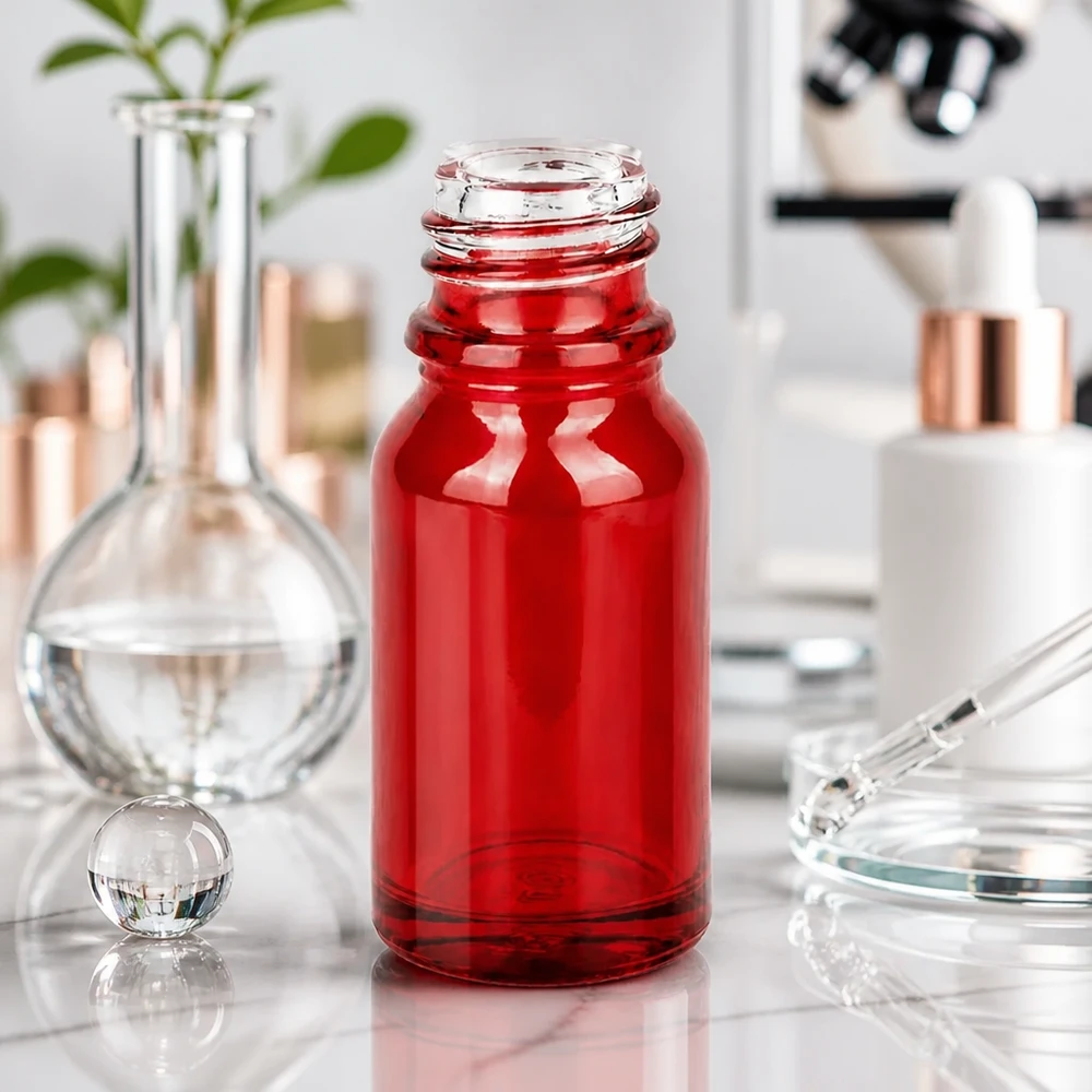 Bouteille de pharmacie RedLine 10ml UT18/10 en verre robuste pour un stockage sûr des teintures