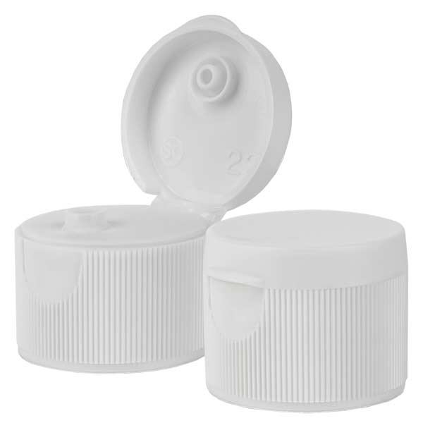 Bouchon à vis avec couvercle à charnière et dosage, blanc 28mm Bouchon à vis avec couvercle à charnière et dosage, blanc 28mm