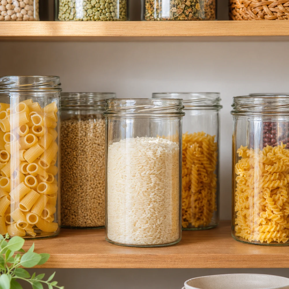 UNiTWIST Sturz435 Bocaux 435ml TO82 pour une conservation organisée des pâtes, du riz et des céréales dans la cuisine