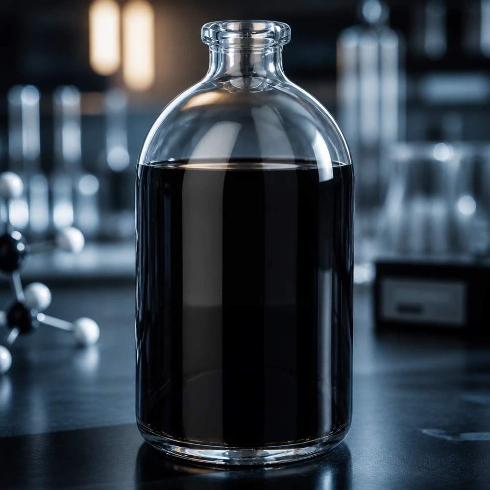 Injektionsflasche Klarglas 100ml mit gewölbtem Boden und kurzem Flaschenhals