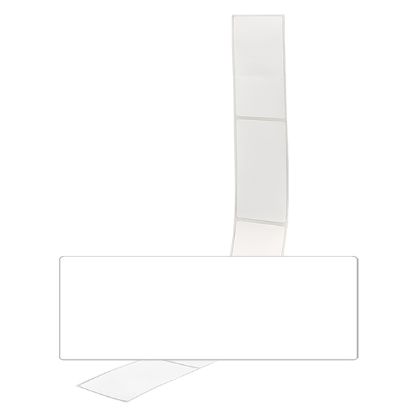 Étiquettes blanches 54x154,5mm à écrire en paquet de 20 sur fond neutre