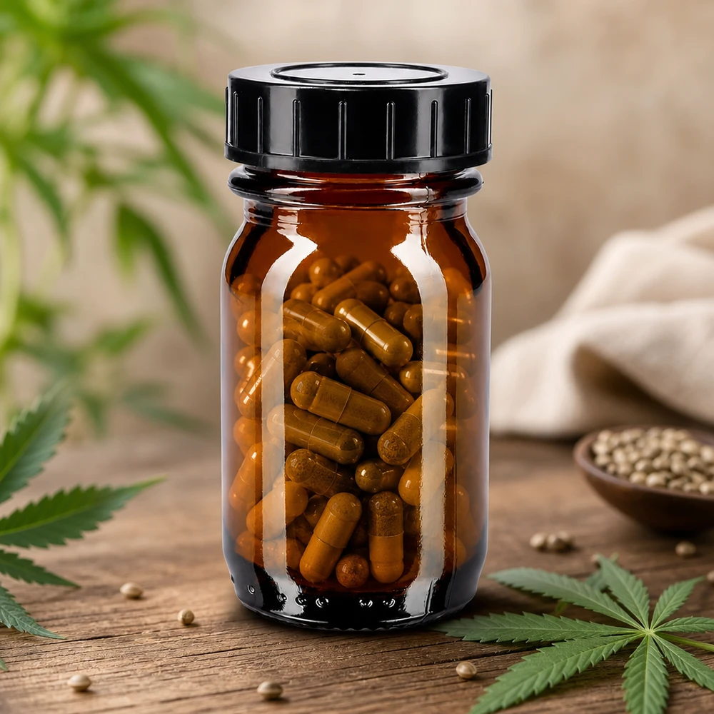 Bouteille brune à large ouverture de 30 ml pour un remplissage et une vidange faciles.