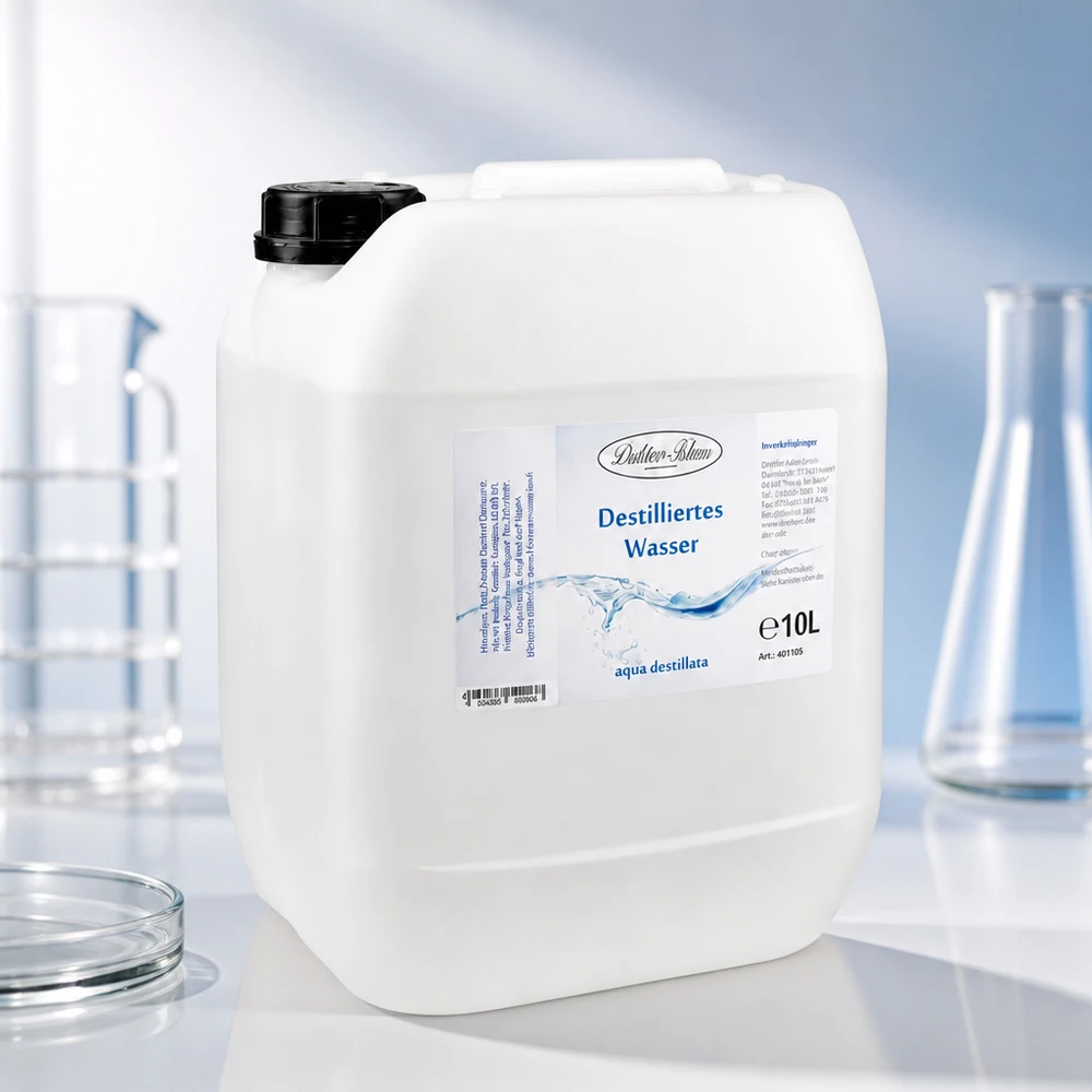 Doktor-Klaus eau distillée bidon de 10 litres pour laboratoire et applications médicales