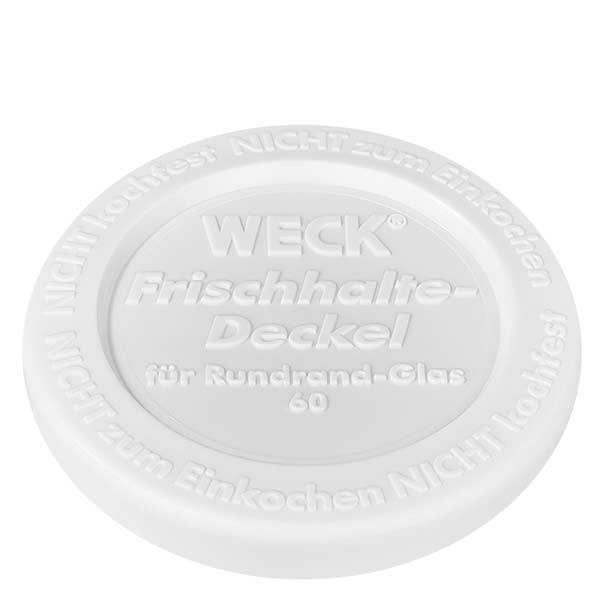 Couvercle fraîcheur WECK RR60 WECK Couvercle de conservation RR60 blanc transparent pour bocal à bord rond de 60mm de diamètre Accessoires