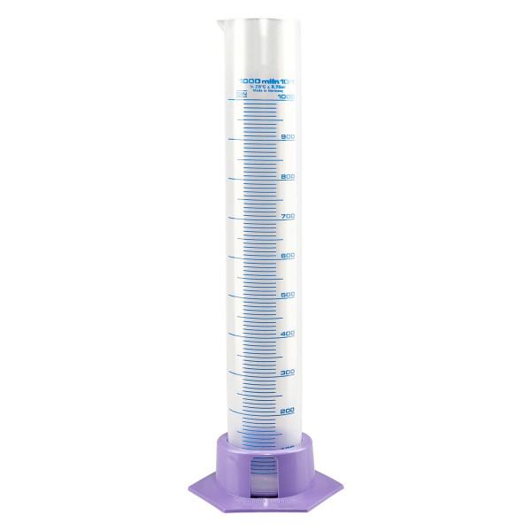 Éprouvette graduée en PP 1000 ml, avec socle Éprouvette graduée en PP 1000 ml, avec socle