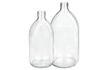 Flacons médicaux en verre claire