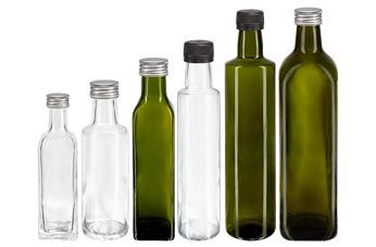 Bouteilles pour huiles et liqueurs