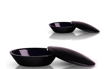 Coupelle en verre violet