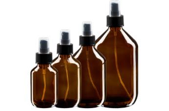 Flacons médicaux avec vaporisateur à pompe noir (spray)