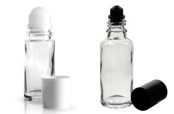 Déodorants en verre clair